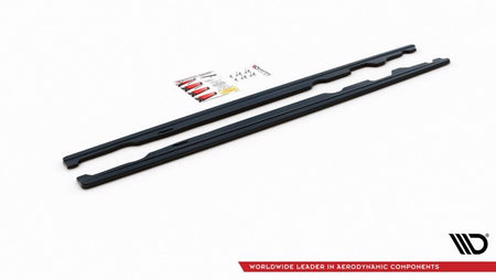 Maxton Side Skirts Diffusers Mini Cooper S John Cooper Works F56 - Gloss Black