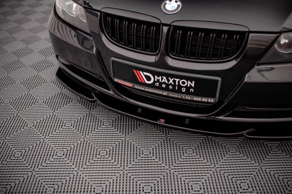 Maxton Front Splitter V.2 BMW 3 E90 - Gloss Black