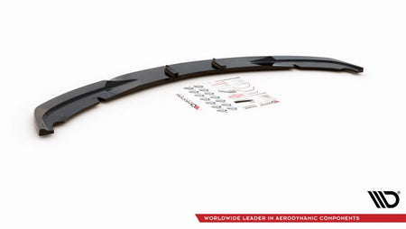 Maxton Front Splitter V.2 BMW 3 E90 - Gloss Black