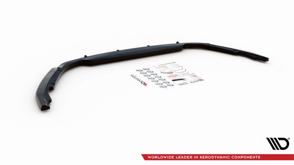 Maxton Front Splitter V.1 Renault Clio Mk5 - Gloss Black