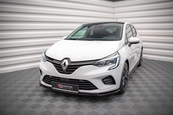 Maxton Front Splitter V.1 Renault Clio Mk5 - Gloss Black