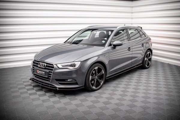Maxton Side Skirts Diffusers Audi A3 Sportback 8V - Gloss Black