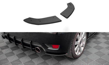 Maxton Street Pro Rear Side Splitters Ford Fiesta St Mk6 - Black
