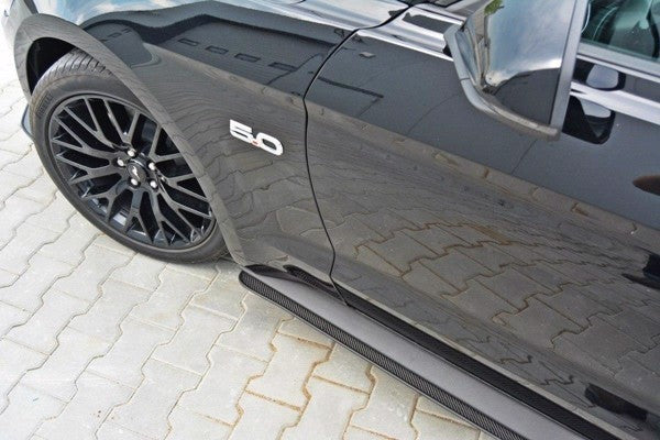 Maxton Racing Side Skirts Diffusers Ford Mustang Gt Mk6 - ABS