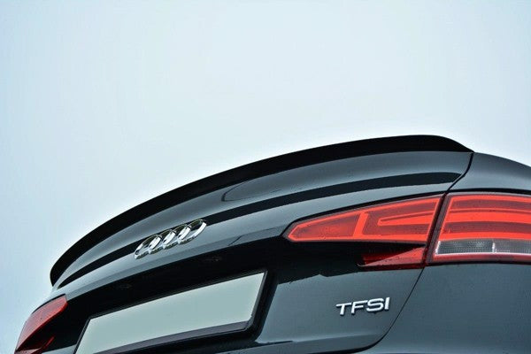 Maxton Spoiler Cap Audi A4 S-Line B9 Sedan - Gloss Black