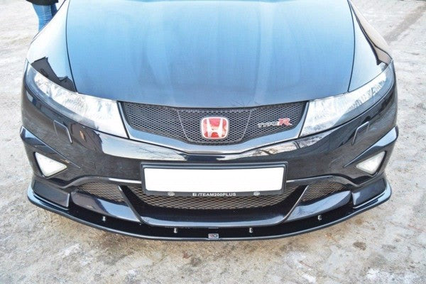 Maxton Front Splitter Honda Civic VIii Type R Gp - Gloss Black