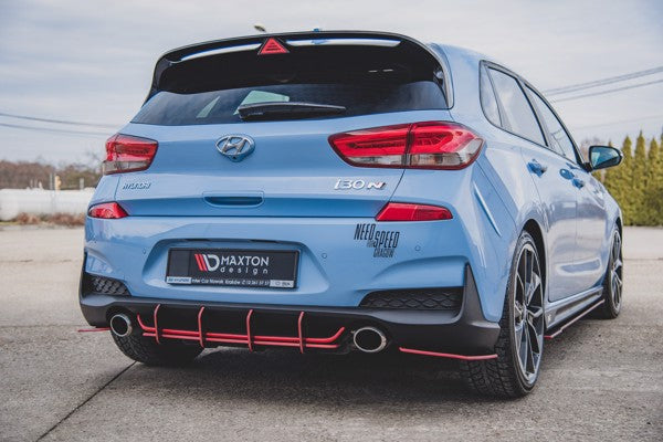 Maxton Racing Durability Rear Diffuser V.1 Hyundai I30 N Mk3 Hatchback - Black