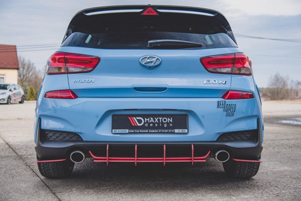 Maxton Racing Durability Rear Diffuser V.1 Hyundai I30 N Mk3 Hatchback - Black