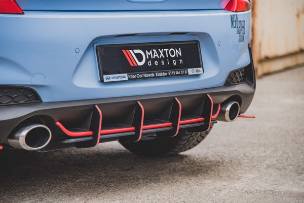 Maxton Racing Durability Rear Diffuser V.1 Hyundai I30 N Mk3 Hatchback - Black