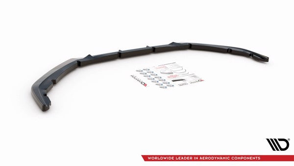 Maxton Front Splitter V.1 Peugeot 208 Mk2 - Gloss Black