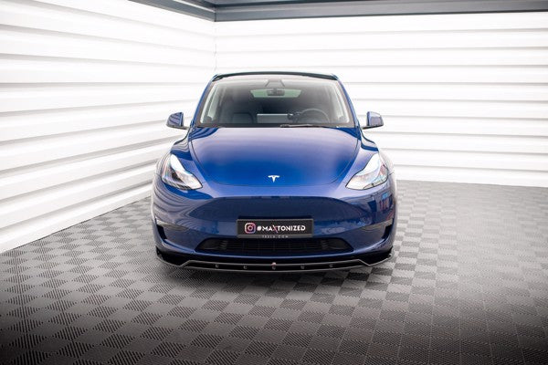 Maxton Front Splitter V.2 Tesla Model Y - Gloss Black