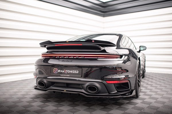 Maxton Spoiler Cap Porsche Porsche 911 Turbo S 992 - Gloss Black