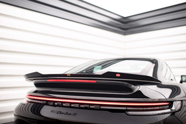 Maxton Spoiler Cap Porsche Porsche 911 Turbo S 992 - Gloss Black