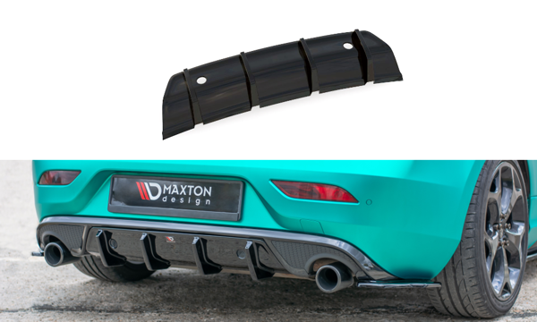Maxton Rear Valance Volvo V40 R-Design - Gloss Black