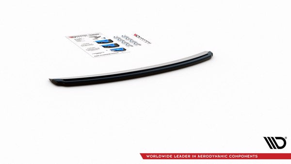 Maxton Central Rear Splitter Audi S4 / A4 S-Line B8 Sedan - Gloss Black