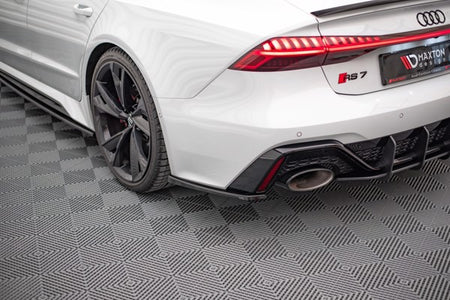 Maxton Rear Side Splitters V.1 Audi RS6 C8 / RS7 C8 - Gloss Black