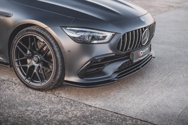 Maxton Front Splitter V.1 Mercedes-Amg Gt 53 4-Door Coupe - Gloss Black