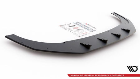 Maxton Racing Durability Front Splitter Volkswagen Golf 8 Gti Clubsport - Black