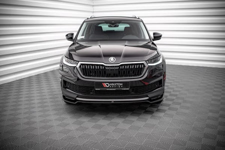 Maxton Front Splitter V.2 Skoda Kodiaq Mk1 Facelift - Gloss Black