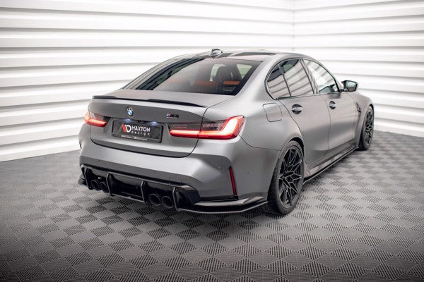 Maxton Street Pro Rear Side Splitters BMW M3 G80 - Black