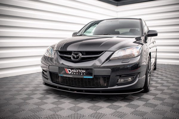 Maxton Street Pro Front Splitter Mazda 3 Mps Mk1 - Black