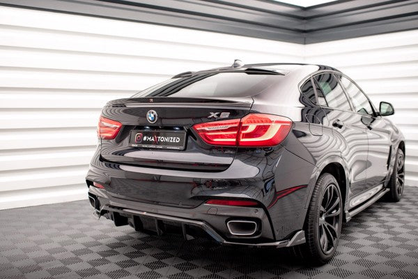 Maxton 3D Spoiler Cap V.2 BMW X6 M-Pack F16 - Gloss Black