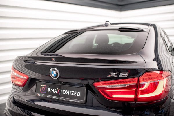 Maxton 3D Spoiler Cap V.2 BMW X6 M-Pack F16 - Gloss Black