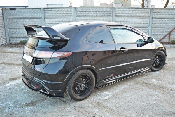 Maxton Side Skirts Diffusers Honda Civic VIii Type S/R - Gloss Black