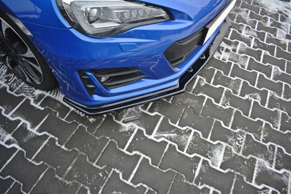 Maxton Front Splitter V.1 Subaru Brz Facelift - Gloss Black