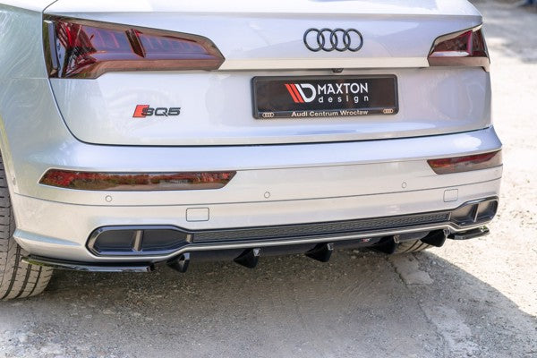 Maxton Rear Side Splitters Audi Sq5/S-Line Mkii  - Gloss Black
