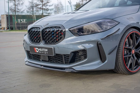 Maxton Front Splitter V.2 For BMW 1 F40 M-Pack/ M135I  - Gloss Black