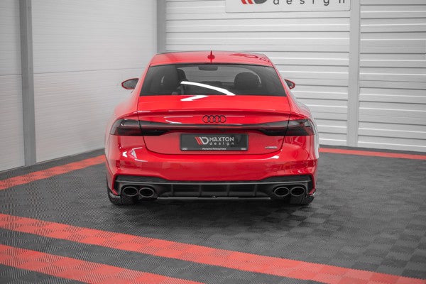 Maxton Central Rear Splitter Audi S7 C8 - Gloss Black