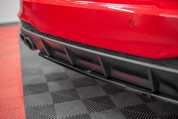 Maxton Central Rear Splitter Audi S7 C8 - Gloss Black