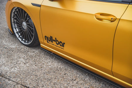 Maxton Side Skirts Diffusers V.1 VW Golf 8 - Gloss Black