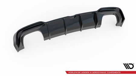 Maxton Rear Valance Audi S3 Sedan 8V Facelift - Gloss Black
