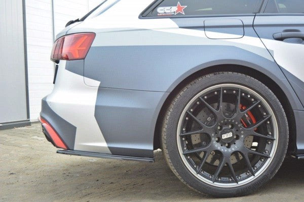 Maxton Rear Side Splitters Audi RS6 C7 / C7 Fl - Gloss Black