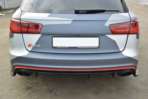 Maxton Rear Side Splitters Audi RS6 C7 / C7 Fl - Gloss Black