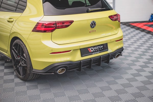 Maxton Racing Durability Rear Diffuser V.2 Volkswagen Golf 8 Gti  Clubsport - Black
