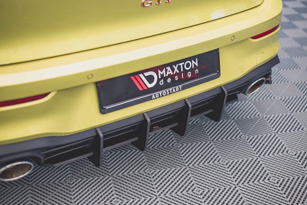 Maxton Racing Durability Rear Diffuser V.2 Volkswagen Golf 8 Gti  Clubsport - Black
