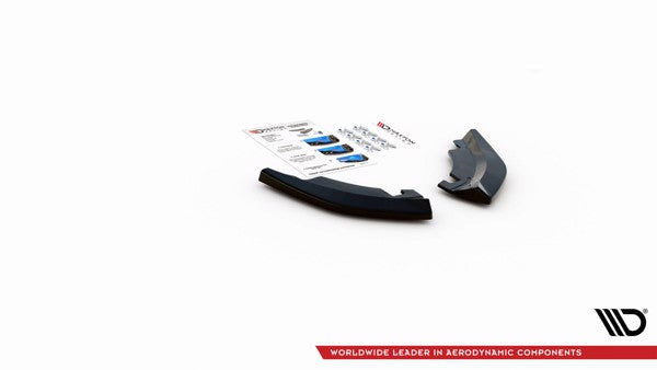Maxton Rear Side Splitters Volkswagen T-Roc Mk1 - Gloss Black