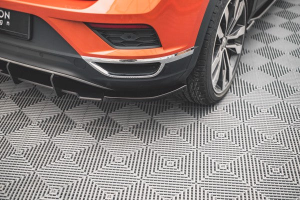 Maxton Rear Side Splitters Volkswagen T-Roc Mk1 - Gloss Black