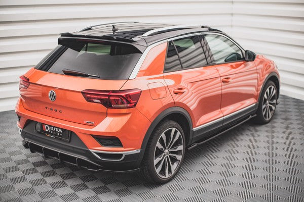 Maxton Rear Side Splitters Volkswagen T-Roc Mk1 - Gloss Black