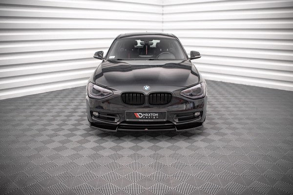 Maxton Front Splitter V.2 BMW 1 F20 - Gloss Black