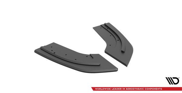 Maxton Street Pro Rear Side Splitters Mazda 3 Mps Mk1 - Black