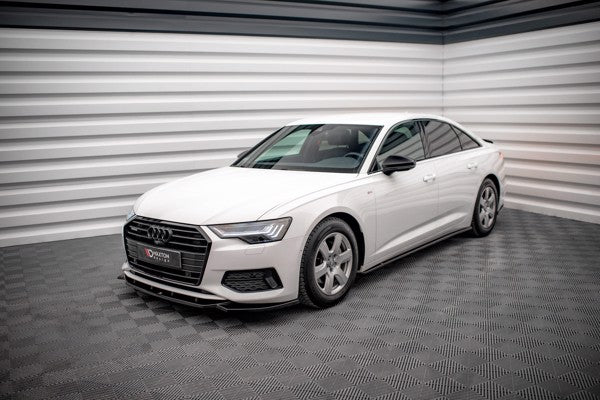 Maxton Side Skirts Diffusers Audi A6 C8 - Gloss Black