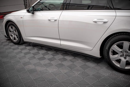 Maxton Side Skirts Diffusers Audi A6 C8 - Gloss Black