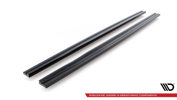 Maxton Side Skirts Diffusers Seat Leon Mk2 Cupra / Fr (Facelift) - Gloss Black
