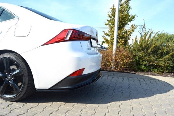 Maxton Central Rear Splitter Lexus Is Mk3 H (Without Vertical Bars) - Gloss Black