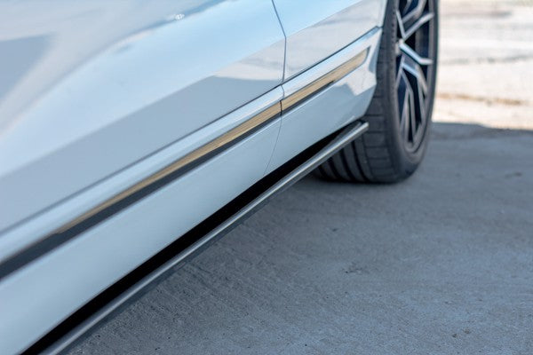 Maxton Side Skirts Diffusers  Audi Q8 S-Line - Gloss Black
