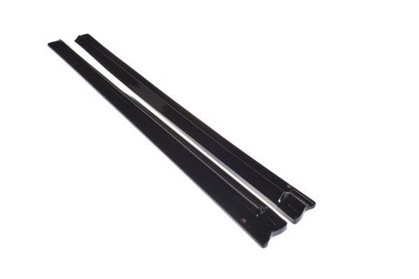 Maxton Side Skirts Diffusers  Audi Q8 S-Line - Gloss Black